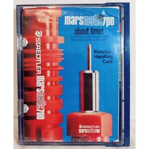 STAEDTLER marsmatic700 Set of 6 technical pens in Case Germany Pre Owned